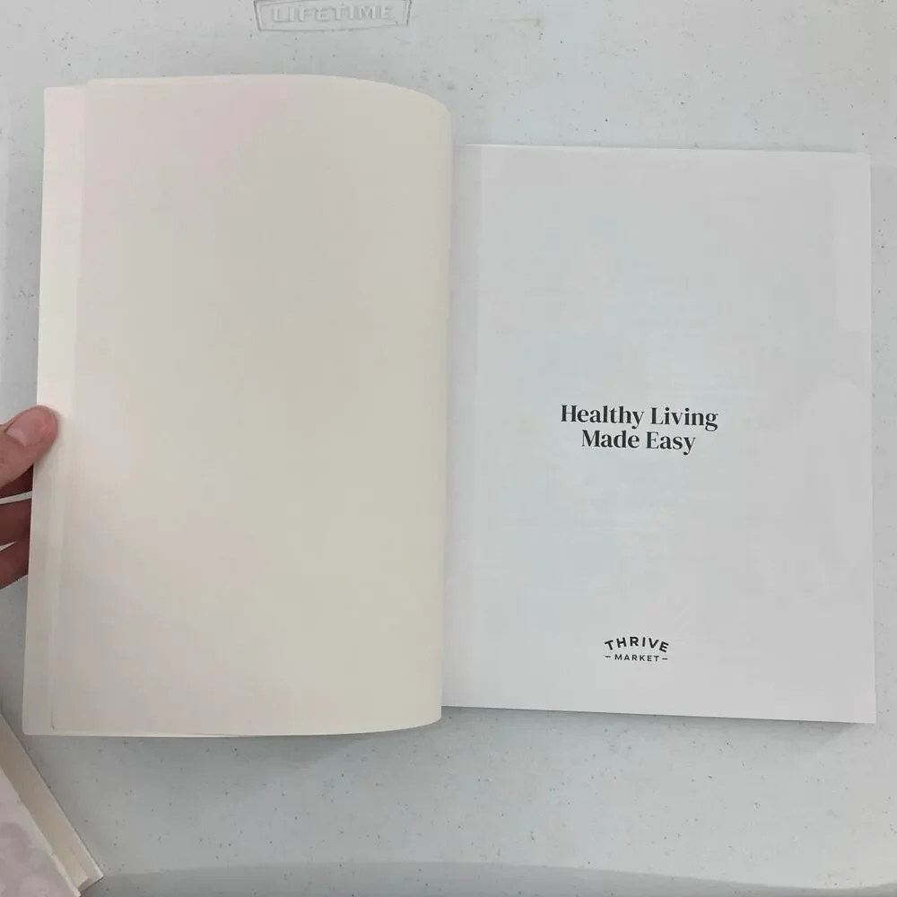Thrive Market Healthy Living Made Easy Paperback Full Color Cookbook Cooking